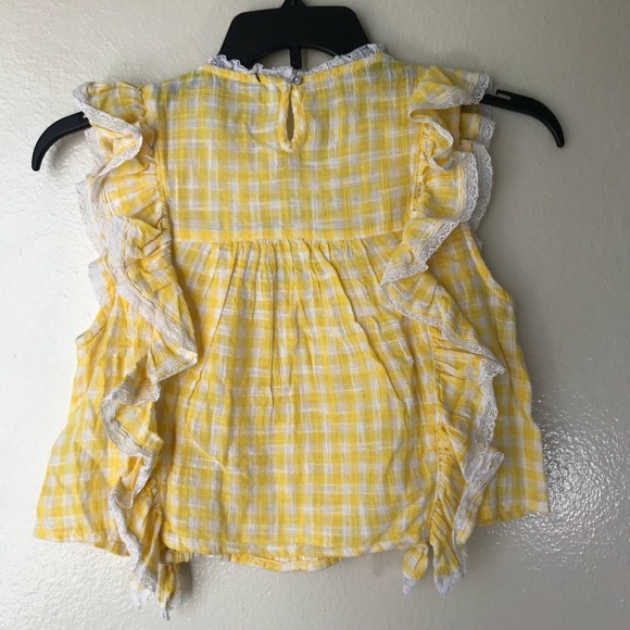 Free People Yellow Gingham Shortie 2 Piece Set - Picture 5 of 8